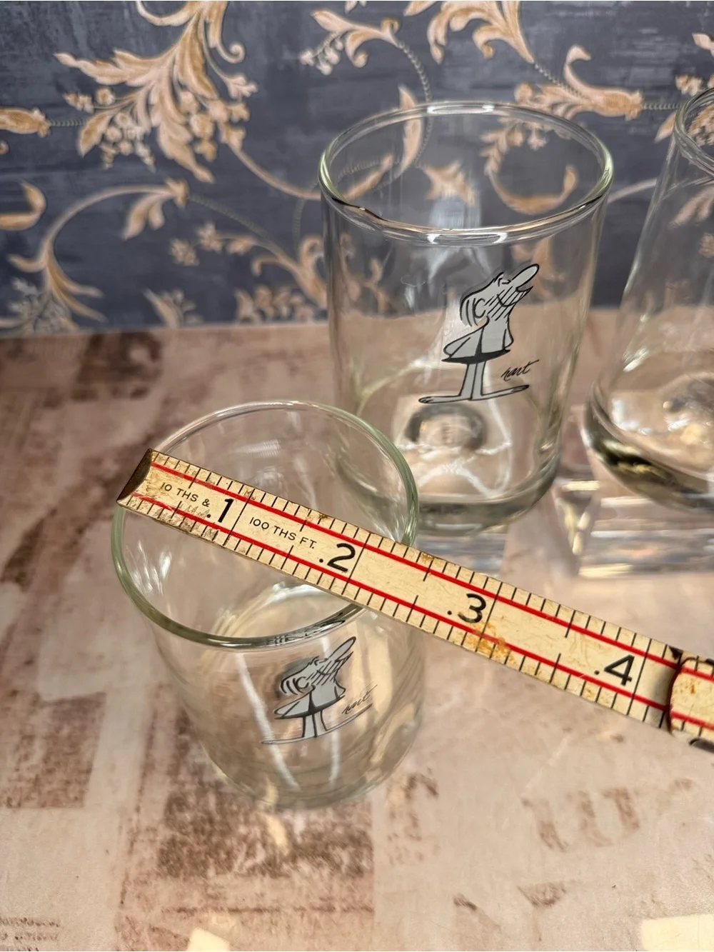 Vintage B.C. Comic Strip Pinched Rocks Glasses Set of 4 Johnny Hart